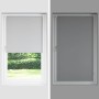 Estor Enrollable Opaco gris claro 110x130 cm Tela Ancho 105,7cm de , Persianas y estores - Ref: Foro24-4011364, Precio: 30,69...