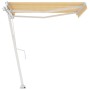 Toldo de pie automático amarillo y blanco 300x250 cm de vidaXL, Toldos - Ref: Foro24-3069508, Precio: 400,27 €, Descuento: %