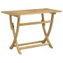 Mesa de jardín plegable madera maciza de acacia 110x55x75 cm de , Mesas de jardín - Ref: Foro24-365736, Precio: 88,31 €, Desc...