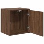 Armario de pared para garaje madera de ingeniería marrón roble de , Armarios industriales - Ref: Foro24-860637, Precio: 36,08...