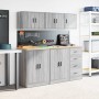 Armario de pared para garaje madera de ingeniería gris sonoma de , Armarios industriales - Ref: Foro24-860635, Precio: 36,08 ...