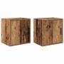 Armarios de pared 2 uds para garaje madera antigua madera de , Armarios industriales - Ref: Foro24-860640, Precio: 59,44 €, D...