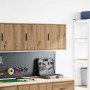 Armarios de pared 2 uds para garaje madera artesanal roble de , Armarios industriales - Ref: Foro24-860642, Precio: 59,44 €, ...