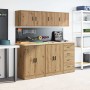 Armarios de pared 2 uds para garaje madera artesanal roble de , Armarios industriales - Ref: Foro24-860642, Precio: 59,44 €, ...