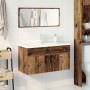 Juego de muebles de baño 3 piezas madera ingeniería envejecida de , Muebles de baño - Ref: Foro24-3328911, Precio: 355,84 €, ...