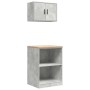 Armarios 2 uds para garaje madera de ingeniería ris hormigón de , Armarios industriales - Ref: Foro24-3328281, Precio: 100,88...