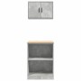 Armarios 2 uds para garaje madera de ingeniería ris hormigón de , Armarios industriales - Ref: Foro24-3328281, Precio: 100,88...