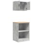 Armarios 2 uds para garaje madera de ingeniería ris hormigón de , Armarios industriales - Ref: Foro24-3328281, Precio: 100,88...