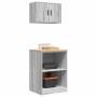 Armarios 2 uds para garaje madera ingeniería gris sonoma de , Armarios industriales - Ref: Foro24-3328283, Precio: 100,42 €, ...