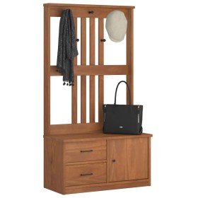 Perchero de entrada SANDENS madera maciza de pino 87x40x159,5cm de , Bancos para recibidores y almacenamiento - Ref: Foro24-4...