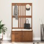 Perchero de entrada SANDENS madera maciza de pino 87x40x159,5cm de , Bancos para recibidores y almacenamiento - Ref: Foro24-4...