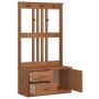 Perchero de entrada SANDENS madera maciza de pino 87x40x159,5cm de , Bancos para recibidores y almacenamiento - Ref: Foro24-4...