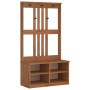 Perchero de entrada SANDENS madera maciza de pino 87x40x159,5cm de , Bancos para recibidores y almacenamiento - Ref: Foro24-4...