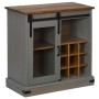 Aparador HALDEN con puerta corredera gris 80x40x80 cm de , Aparadores - Ref: Foro24-4018423, Precio: 217,59 €, Descuento: %