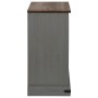 Aparador HALDEN con puerta corredera gris 80x40x80 cm de , Aparadores - Ref: Foro24-4018423, Precio: 217,59 €, Descuento: %
