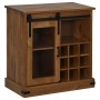 Aparador HALDEN con puerta corredera 80x40x80 cm madera maciza de , Aparadores - Ref: Foro24-4018421, Precio: 218,28 €, Descu...