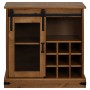 Aparador HALDEN con puerta corredera 80x40x80 cm madera maciza de , Aparadores - Ref: Foro24-4018421, Precio: 218,28 €, Descu...