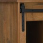 Aparador HALDEN con puerta corredera 80x40x80 cm madera maciza de , Aparadores - Ref: Foro24-4018421, Precio: 218,28 €, Descu...
