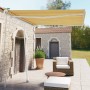 Toldo de pie retráctil manual amarillo y blanco 300x250 cm de vidaXL, Toldos - Ref: Foro24-3069498, Precio: 321,69 €, Descuen...