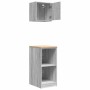 Armarios 2 uds para garaje madera ingeniería gris sonoma de , Armarios industriales - Ref: Foro24-3328274, Precio: 82,04 €, D...