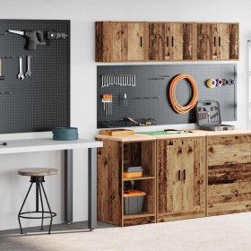 Armarios 2 uds para garaje madera ingeniería antigua madera de , Armarios industriales - Ref: Foro24-3328276, Precio: 81,87 €...