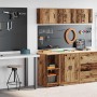 Armarios 2 uds para garaje madera ingeniería antigua madera de , Armarios industriales - Ref: Foro24-3328276, Precio: 81,87 €...