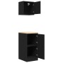 Armarios 2 uds para garaje madera de ingeniería negro de , Armarios industriales - Ref: Foro24-3328297, Precio: 95,97 €, Desc...