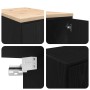 Armarios 2 uds para garaje madera de ingeniería negro de , Armarios industriales - Ref: Foro24-3328297, Precio: 95,97 €, Desc...