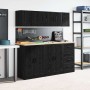 Armario de pared para garaje madera de ingeniería negra de , Armarios industriales - Ref: Foro24-860609, Precio: 29,94 €, Des...