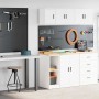 Armarios 2 uds para garaje madera de ingeniería blanco de , Armarios industriales - Ref: Foro24-3328260, Precio: 67,80 €, Des...