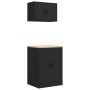 Armarios 2 uds para garaje madera de ingeniería negro de , Armarios industriales - Ref: Foro24-3328306, Precio: 161,14 €, Des...