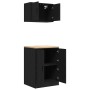 Armarios 2 uds para garaje madera de ingeniería negro de , Armarios industriales - Ref: Foro24-3328306, Precio: 161,14 €, Des...