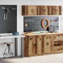 Armarios 2 uds para garaje madera ingeniería antigua madera de , Armarios industriales - Ref: Foro24-3328312, Precio: 119,60 ...