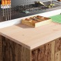 Armarios 2 uds para garaje madera ingeniería antigua madera de , Armarios industriales - Ref: Foro24-3328312, Precio: 119,60 ...