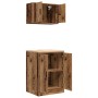 Armarios 2 uds para garaje madera ingeniería antigua madera de , Armarios industriales - Ref: Foro24-3328312, Precio: 119,60 ...