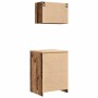 Armarios 2 uds para garaje madera ingeniería antigua madera de , Armarios industriales - Ref: Foro24-3328312, Precio: 119,60 ...