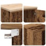 Armarios 2 uds para garaje madera ingeniería antigua madera de , Armarios industriales - Ref: Foro24-3328312, Precio: 119,60 ...