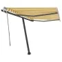 Toldo de pie retráctil manual amarillo y blanco 350x250 cm de vidaXL, Toldos - Ref: Foro24-3069718, Precio: 354,66 €, Descuen...