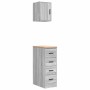 Armarios 2 uds para garaje madera ingeniería gris sonoma de , Armarios industriales - Ref: Foro24-3328319, Precio: 102,14 €, ...