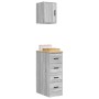 Armarios 2 uds para garaje madera ingeniería gris sonoma de , Armarios industriales - Ref: Foro24-3328319, Precio: 102,14 €, ...