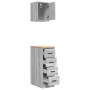 Armarios 2 uds para garaje madera ingeniería gris sonoma de , Armarios industriales - Ref: Foro24-3328319, Precio: 102,14 €, ...