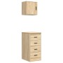 Armarios 2 uds para garaje madera de ingeniería roble sonoma de , Armarios industriales - Ref: Foro24-3328325, Precio: 114,65...