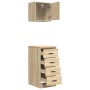 Armarios 2 uds para garaje madera de ingeniería roble sonoma de , Armarios industriales - Ref: Foro24-3328325, Precio: 114,65...