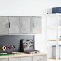 Armarios de pared 2 uds para garaje madera de ingeniería de , Armarios industriales - Ref: Foro24-860614, Precio: 42,60 €, De...