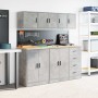 Armarios de pared 2 uds para garaje madera de ingeniería de , Armarios industriales - Ref: Foro24-860614, Precio: 42,60 €, De...