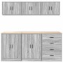 Garage Cabinets 6 pcs Grey Sonoma Engineered Wood de , Armarios industriales - Ref: Foro24-3328346, Precio: 417,99 €, Descuen...