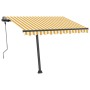 Toldo manual retráctil con LED amarillo y blanco 300x250 cm de vidaXL, Toldos - Ref: Foro24-3069703, Precio: 379,58 €, Descue...