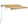 Toldo manual retráctil con LED amarillo y blanco 300x250 cm de vidaXL, Toldos - Ref: Foro24-3069703, Precio: 379,58 €, Descue...