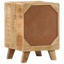Mesita de noche de madera maciza de mango rugosa 37x32x50 cm de , Mesitas de noche - Ref: Foro24-4104515, Precio: 131,44 €, D...