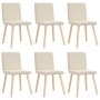 Sillas de comedor 6 unidades lino de , Sillas de comedor - Ref: Foro24-3315555, Precio: 308,97 €, Descuento: %